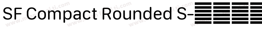 SF Compact Rounded S字体转换